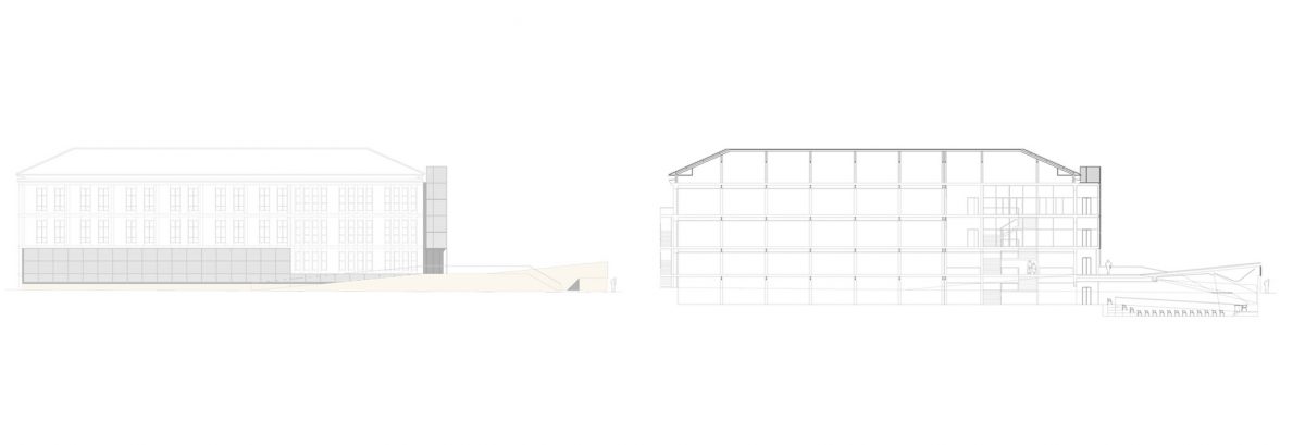 Plano Perfil Casa de la Cultura Sant Cugat